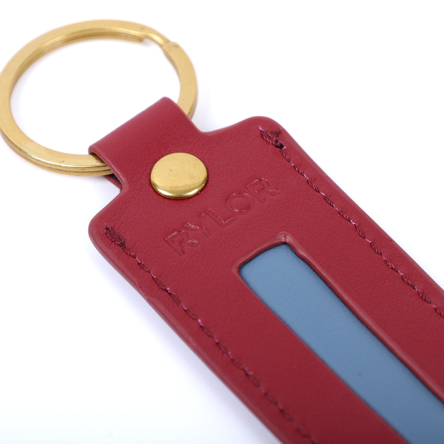 Red Heritage Stripe Keychain