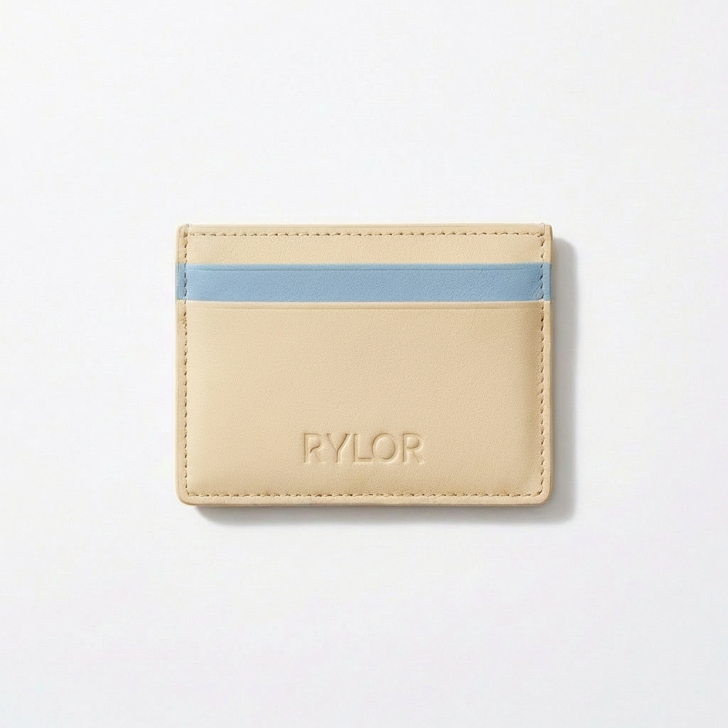 Ivory Heritage Stripe Card Holder