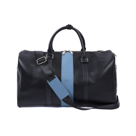 Black Heritage Stripe Duffle Bag
