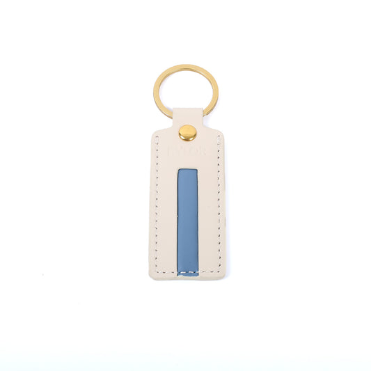 Ivory Heritage Stripe Keychain