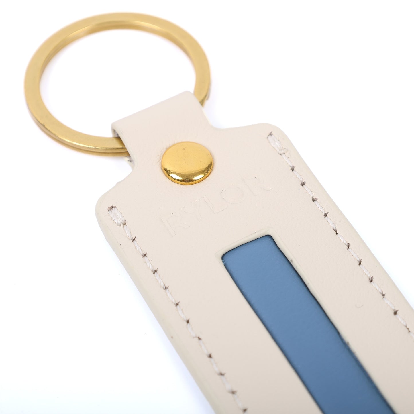 Ivory Heritage Stripe Keychain