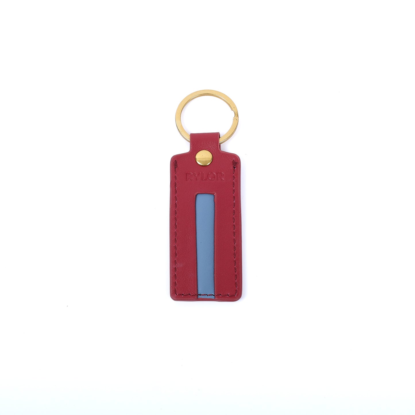 Red Heritage Stripe Keychain