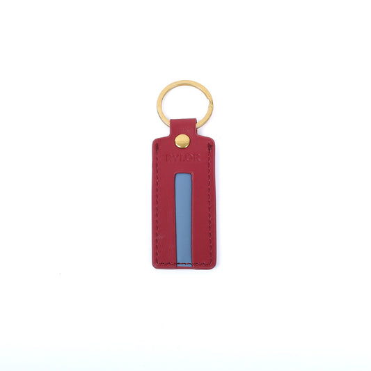 Red Heritage Stripe Keychain