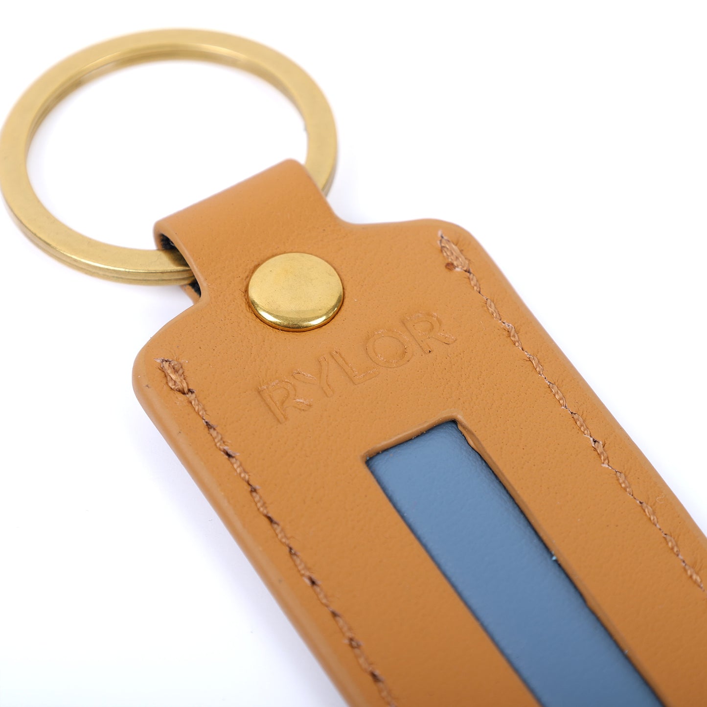 Saddle Heritage Stripe Keychain