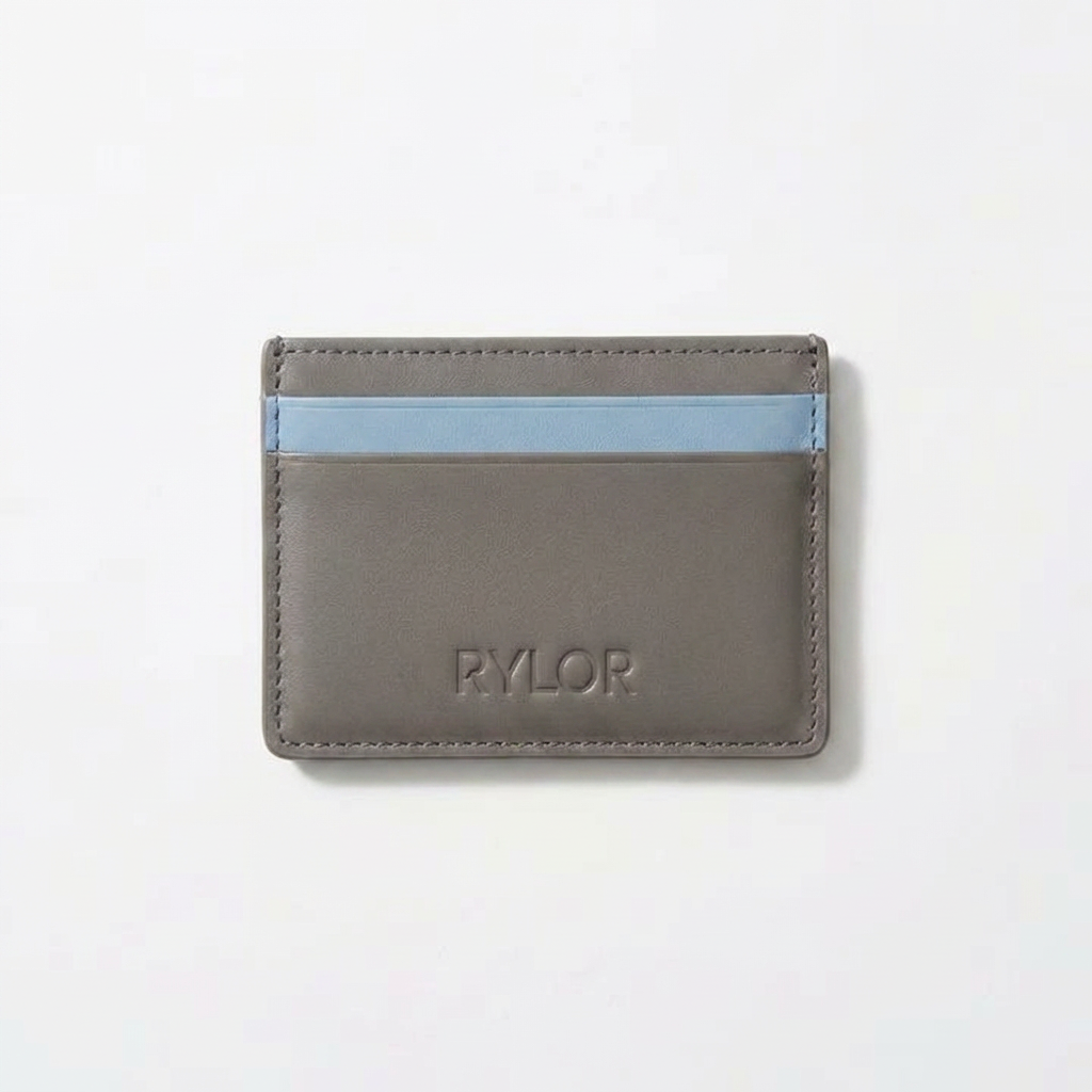 Grey Heritage Stripe Card Holder