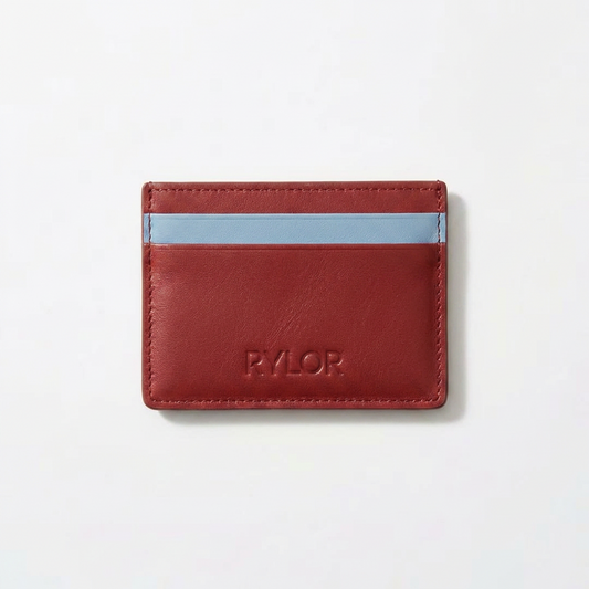 Red Heritage Stripe Card Holder