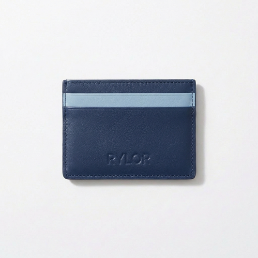 Navy Heritage Stripe Card Holder